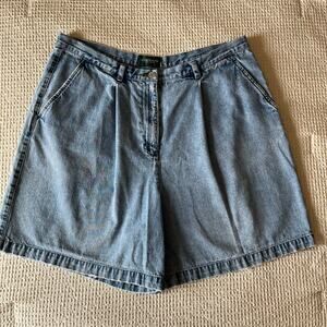 Vintage Ralph Lauren Jeans Co. pleated denim shorts